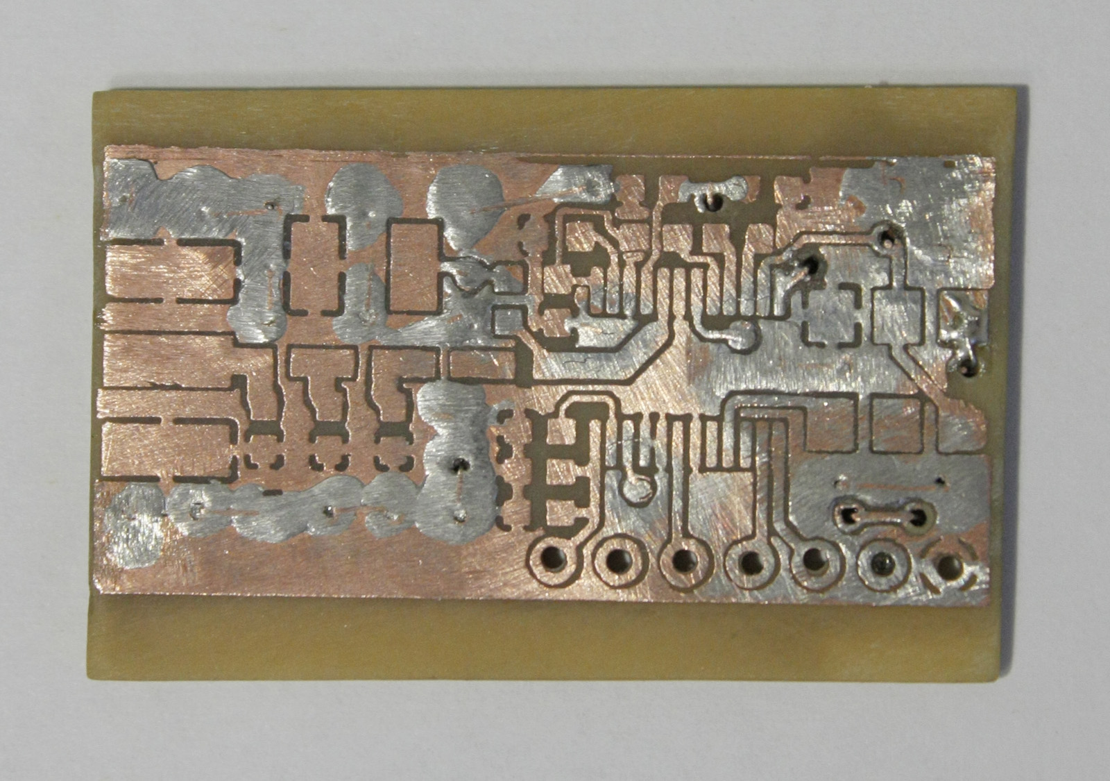 Top of unpopulated PCB