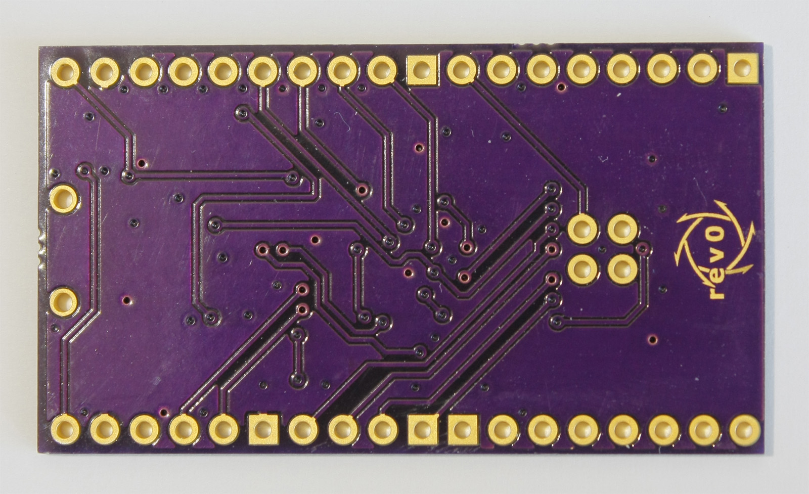 Bottom of unpopulated PCB