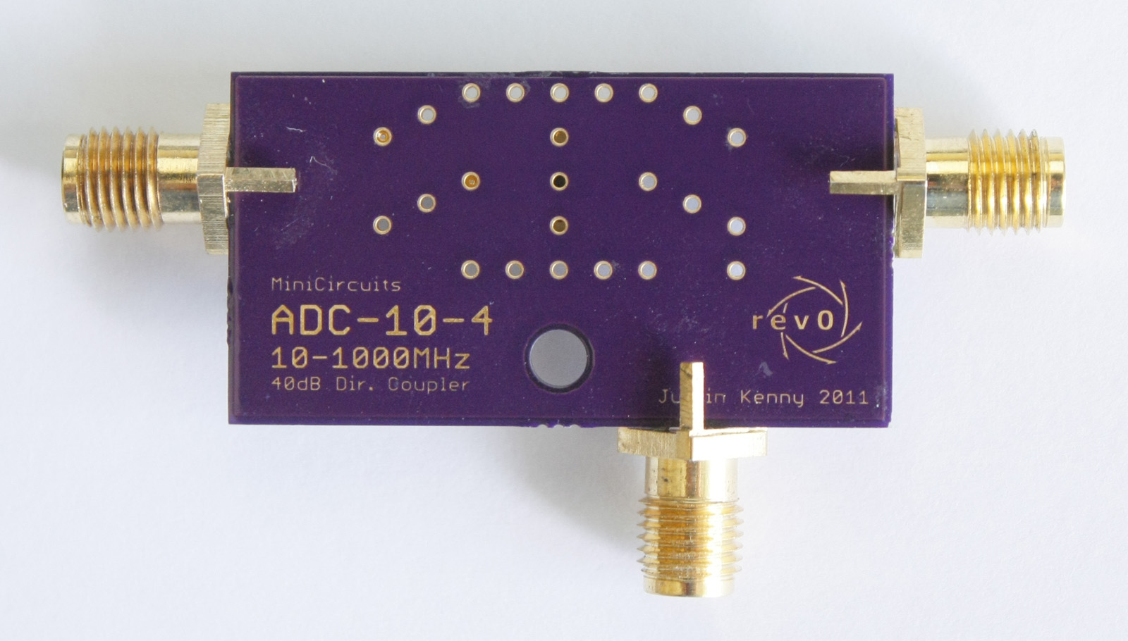 Top side of the ADC-10-4 breakout.