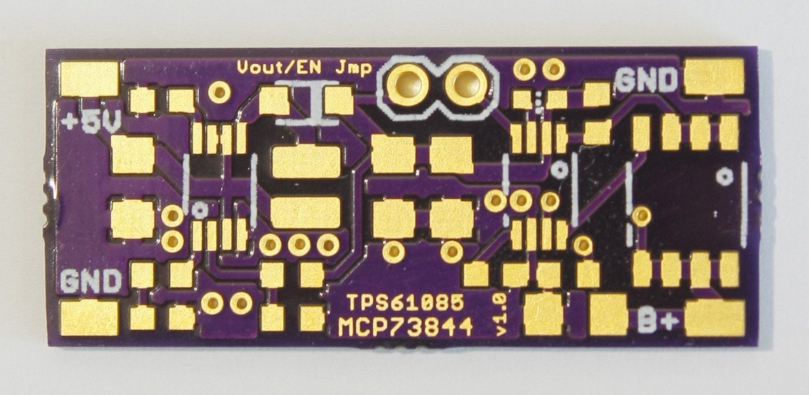Top of unpopulated PCB